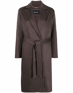 Кашемировое пальто с поясом Kiton