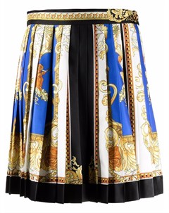 Плиссированная юбка с принтом Medusa Renaissance Versace