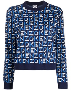 Пуловер с круглым вырезом и логотипом Kenzo