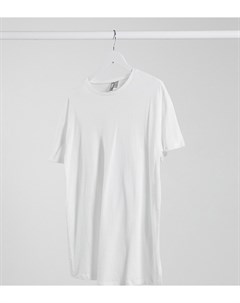 Белая длинная футболка с разрезами по бокам ASOS DESIGN Maternity Asos maternity