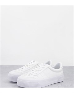 Белые кроссовки для широкой стопы Dekko Asos design