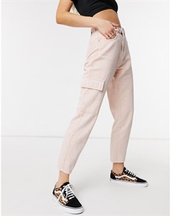 Розовые прямые джинсы от комплекта Noisy may