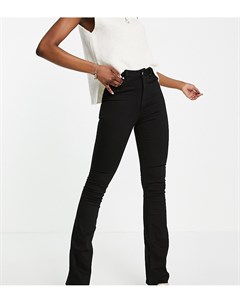 Расклешенные моделирующие джинсы черного цвета с завышенной талией ASOS DESIGN Tall Asos tall