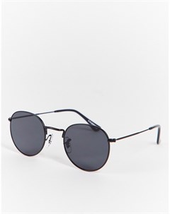 Черные круглые солнцезащитные очки в стиле унисекс Hello A.kjaerbede