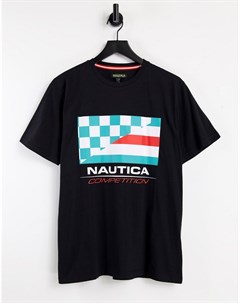 Черная футболка с флагом Primage Nautica competition