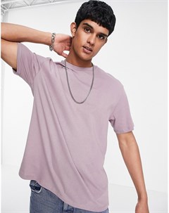 Фиолетовая oversized футболка Topman