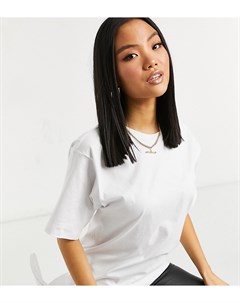 Белая футболка в стиле oversized ASOS DESIGN Petite Asos petite