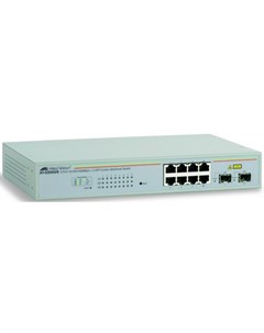 Коммутатор Allied Telesyn AT GS950 8 8 port 10 100 1000TX WebSmart switch with 2 SFP bays Allied telesis