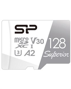 Флеш карта microSD 128GB Superior Pro A2 microSDXC Class 10 UHS I U3 Colorful 100 80 Mb s Silicon power