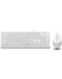 A 4Tech Клавиатура мышь A4 Fstyler F1010 WHITE клав белый серый мышь белый серый USB 1147556 A4tech