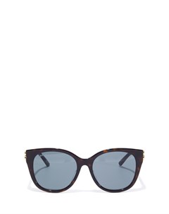 Солнцезащитные очки в оправе с черепаховым принтом Balenciaga