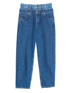 Синие укороченные джинсы Sandro