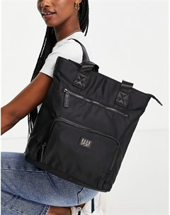 Черная нейлоновая сумка тоут с карманом Elle sport