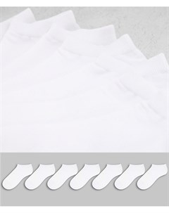 Набор из 7 пар белых спортивных носков Скидка Asos design