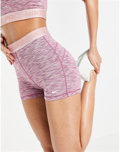 Розовые шорты секционной окраски с длиной шагового шва 3 дюйма Nike Pro Training Nike training