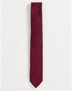 Бордовый фактурный галстук Asos design