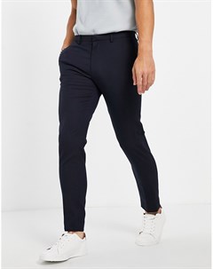 Зауженные эластичные брюки темно синего цвета Burton Essential Burton menswear