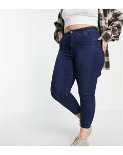 Темно выбеленные зауженные джинсы с завышенной талией Cotton On Curve Cotton:on plus