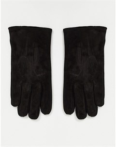 Черные замшевые перчатки Asos design