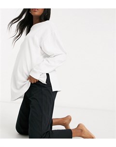 Трикотажные комбинируемые пижамные штаны черного цвета с прямыми штанинами ASOS DESIGN Maternity Asos maternity