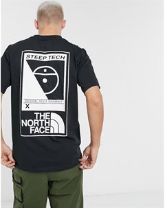 Черная футболка с логотипом Steep Tech The north face