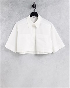 Белая укороченная рубашка Urban revivo