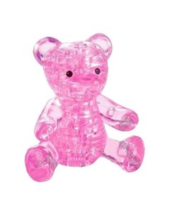 Головоломка Мишка розовый цвет розовый Crystal puzzle