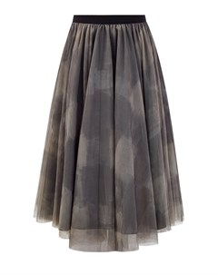 Многослойная юбка в песочных тонах из легкой струящейся вуали Lorena antoniazzi