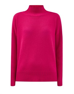Пуловер из мягкой кашемировой пряжи с символикой бренда Lorena antoniazzi