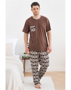 Пижама мужская Гектор коричневая Инсантрик