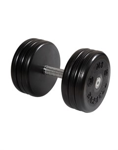 Гантель классик с вращающейся ручкой\хром черная 30 кг MB-FdbEM-B30 Mb barbell