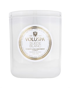 Аромасвеча Белая замша в подарочной коробке Voluspa