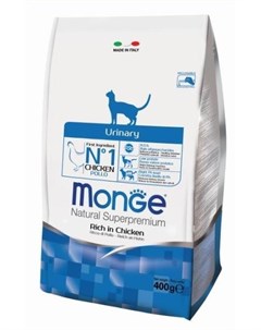 Корм сухой корм для кошек профилактика МКБ 10 кг Monge
