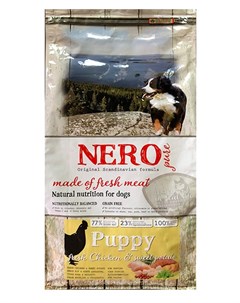 Корм беззерновой корм для щенков со свежим мясом курицы бататом и фруктами 2 5 кг Nero pure