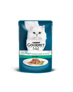 Перл Нежное филе влажный корм для кошек со вкусом кролика в соусе 85 г Gourmet