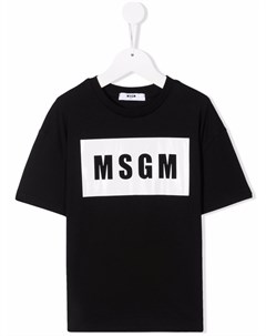 Футболка с логотипом Msgm kids