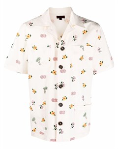 Рубашка с короткими рукавами и цветочным принтом Clot
