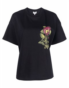 Укороченная футболка с цветочным принтом Kenzo
