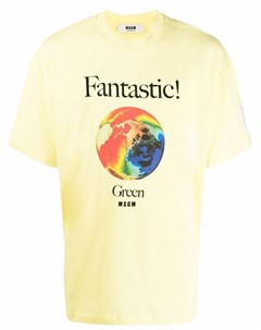 Футболка Fantastic Green с принтом Msgm