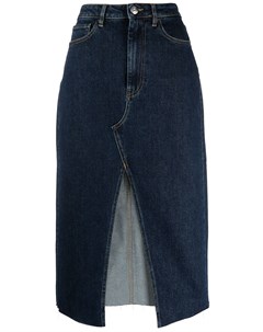 Джинсовая юбка с разрезом 3x1