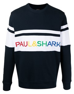 Толстовка с вышитым логотипом и вставками Paul & shark
