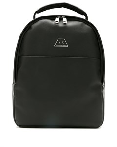 Рюкзак на молнии с нашивкой логотипом Armani exchange