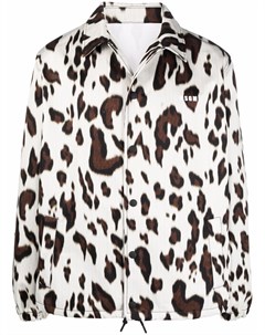 Куртка с леопардовым принтом Msgm