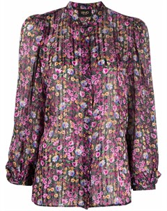 Блузка с цветочным принтом и объемными рукавами Liu jo