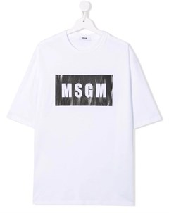 Футболка с логотипом Msgm kids