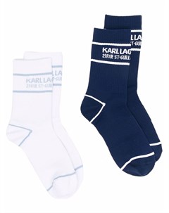 Комплект из двух пар носков с логотипом Karl lagerfeld
