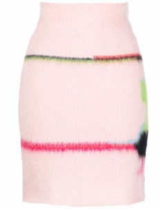 Трикотажная юбка с абстрактным узором Msgm