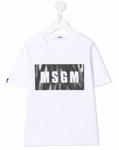 Футболка с логотипом Msgm kids