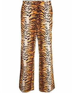 Широкие брюки с тигровым принтом Philosophy di lorenzo serafini