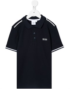 Рубашка поло с логотипом и вставками Boss kidswear
